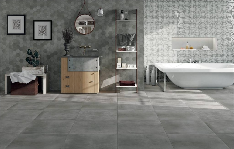 Batimat 2000 Magasin De Carrelage Merignac FAIENCE CISA Skylab Amb Bagno Mercury Grey 60x60 Esagona